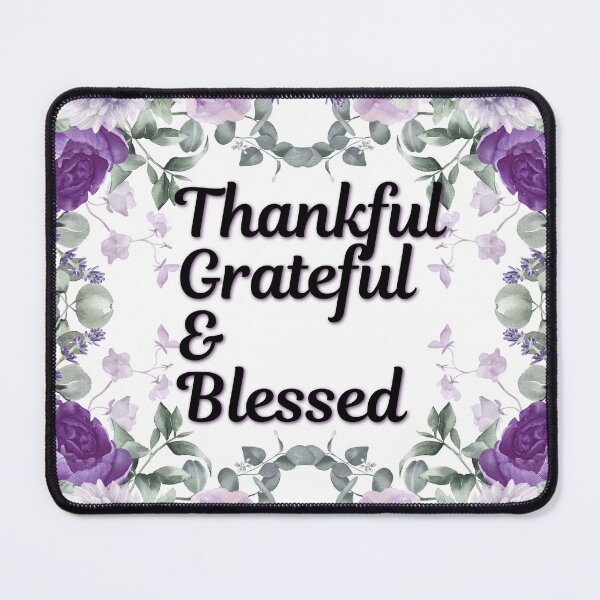 Item preview, Thankful Grateful Blessed – Autumn Fall Typography Quote Design designed and sold by DonnaRaine.