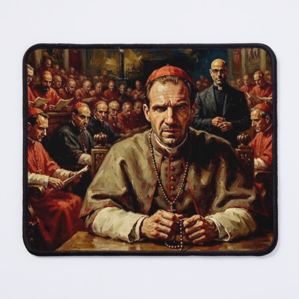 Item preview, Conclave Retro Psychological Political Drama Tribute Art Poster designed and sold by Art's Diner.