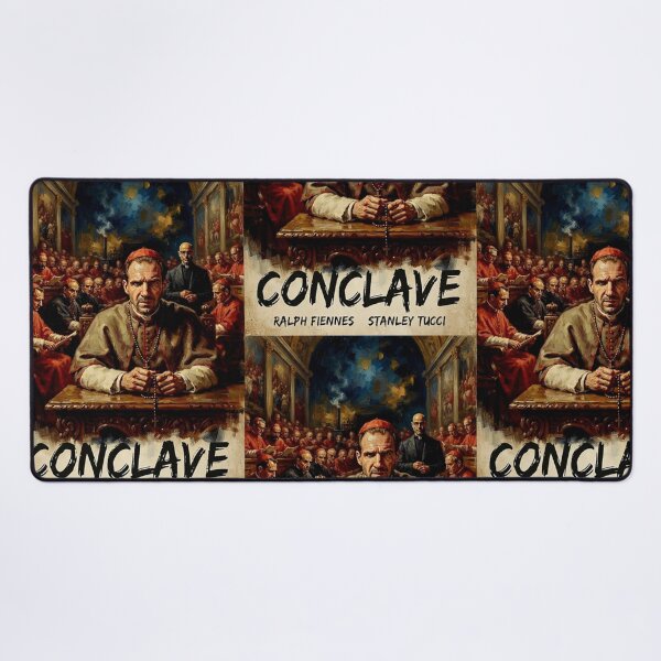 Item preview, Conclave Retro Psychological Political Drama Tribute Art Poster designed and sold by Art's Diner.