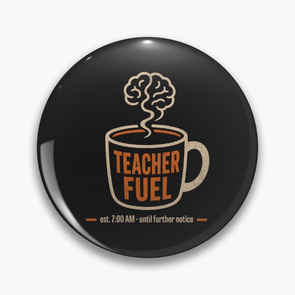 Item preview, Teacher Fuel Brain Coffee Vintage Graphic designed and sold by Hostar2024.