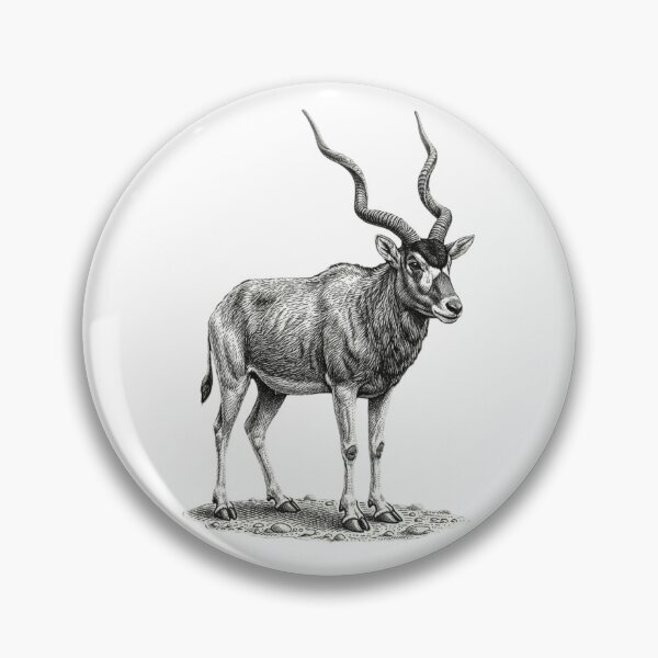 Item preview, Addax - Realistic minimalistic black and white  designed and sold by Minimalisticaly.