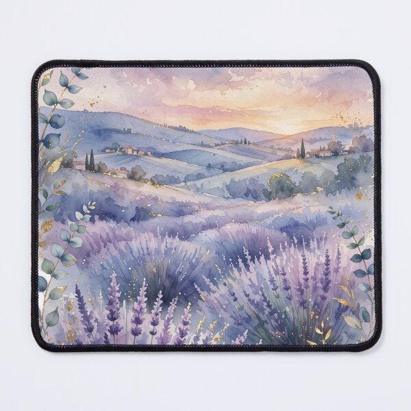 Item preview, Lavender Field Canvas Wall Art | Provence Sunset Gold | French Country Decor designed and sold by Donartpictures.
