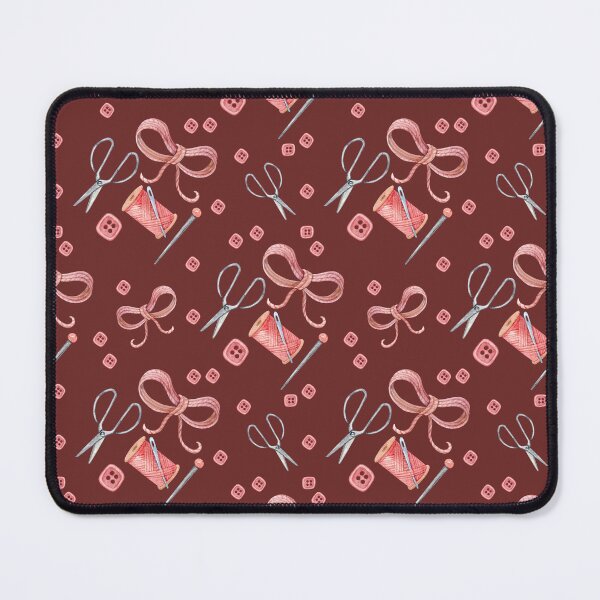 Item preview, Sewing Watercolor Seamless Pattern Scissors, Thread, Buttons designed and sold by White Rabbit Design .