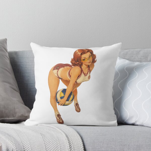 Item preview, Vintage Volleyball Pin-Up Girl | Original Retro Sports Illustration designed and sold by Cosplayvintage.
