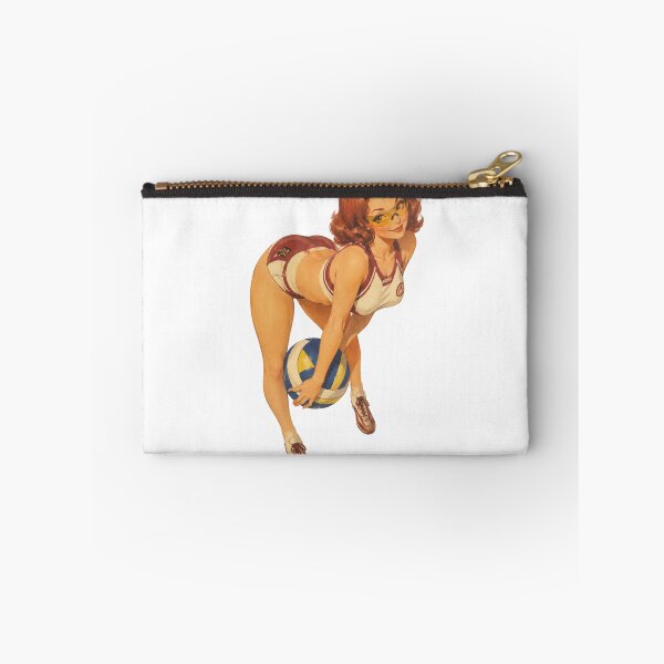 Item preview, Vintage Volleyball Pin-Up Girl | Original Retro Sports Illustration designed and sold by Cosplayvintage.
