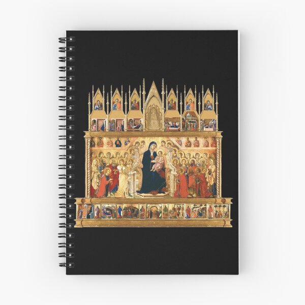 Artikelvorschau, Maesta Duccio Mutter Gottes Christuskind Vorderseite entworfen und verkauft von GuyBlank.