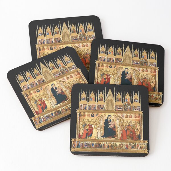 Artikelvorschau, Maesta Duccio Mutter Gottes Christuskind Vorderseite entworfen und verkauft von GuyBlank.