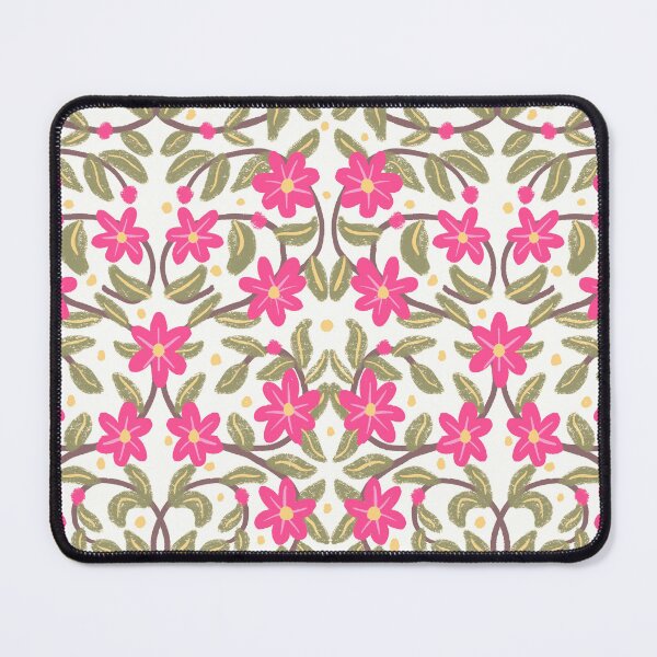 Item preview, Symmetrical floral vine, bright pink designed and sold by FrancesPoff.