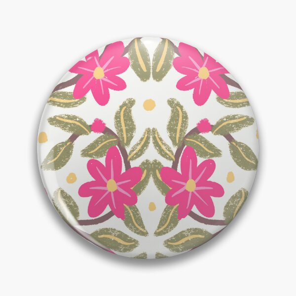Item preview, Symmetrical floral vine, bright pink designed and sold by FrancesPoff.