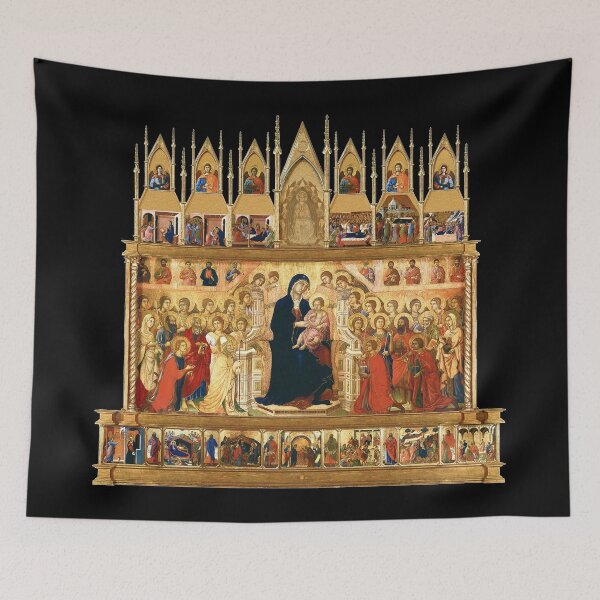 Item preview, Maesta Duccio Mother of God Christ Child Front designed and sold by GuyBlank.