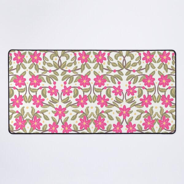 Item preview, Symmetrical floral vine, bright pink designed and sold by FrancesPoff.