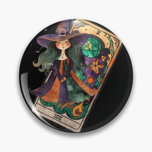Item preview, Mystical Boho Witch with Tarot Card designed and sold by Szpaku desart .