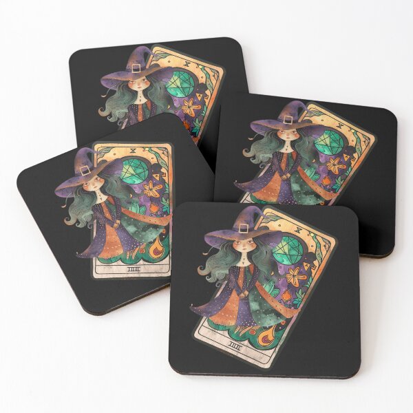 Item preview, Mystical Boho Witch with Tarot Card designed and sold by Szpaku desart .
