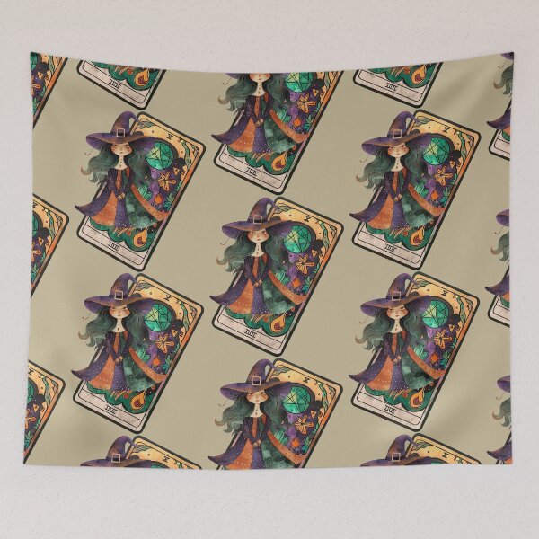 Item preview, Mystical Boho Witch with Tarot Card designed and sold by Szpaku desart .