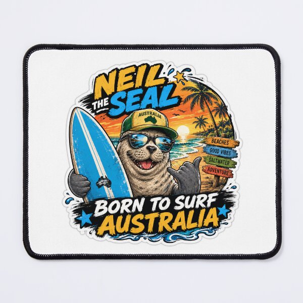 Item preview, Neil the Seal – Ocean Legend on Land designed and sold by Holiday-Hunter.