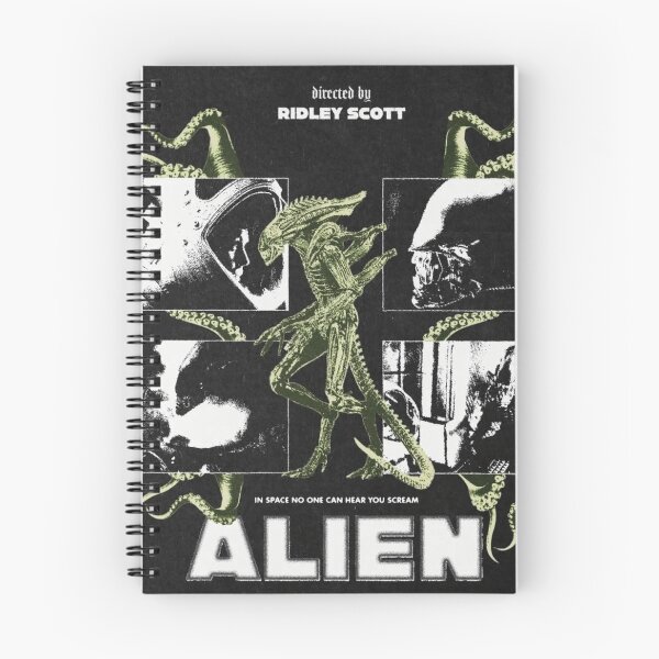 Item preview, Alien Vintage Sci-Fi Horror: Xenomorph, Ripley & Movie Quote Fan Art designed and sold by benja-08.