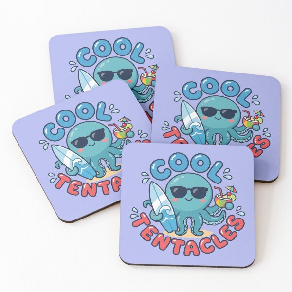 Item preview, Cool Tentacles – Cute Surf Octopus Design designed and sold by Sea Gem.