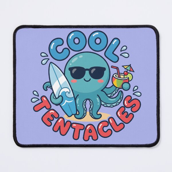 Item preview, Cool Tentacles – Cute Surf Octopus Design designed and sold by Sea Gem.