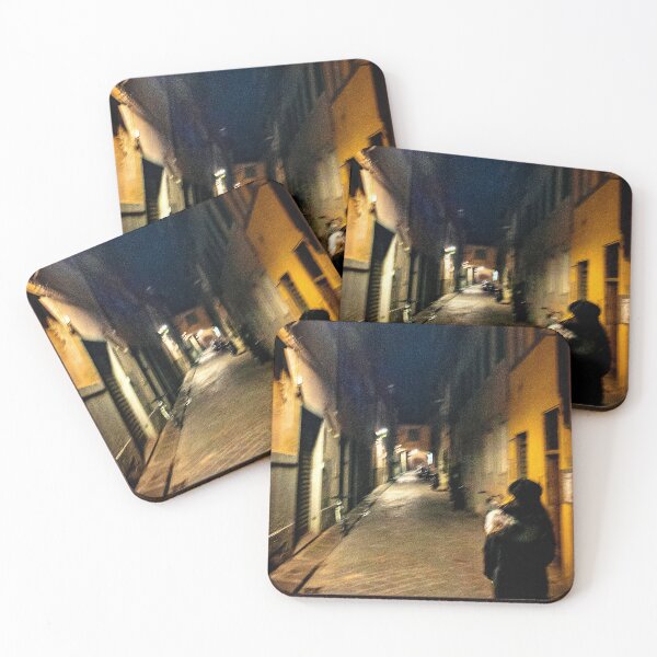 Item preview, Florence Italy - Cobblestone Alley at Night designed and sold by missioncreek.
