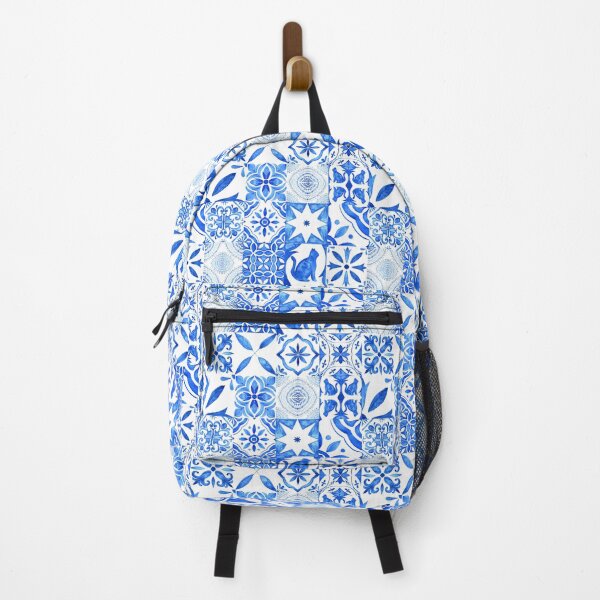 Item preview, Blue and White Geometric Pattern designed and sold by TeeGeeTees.