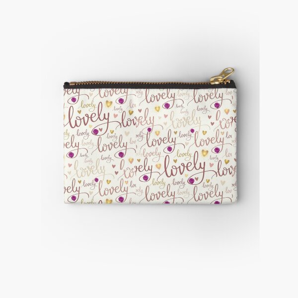 Item preview, Lovely Typography Pattern with Golden Hearts and Roses designed and sold by Dearfashion.