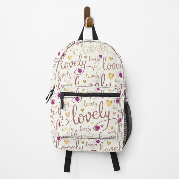 Item preview, Lovely Typography Pattern with Golden Hearts and Roses designed and sold by Dearfashion.
