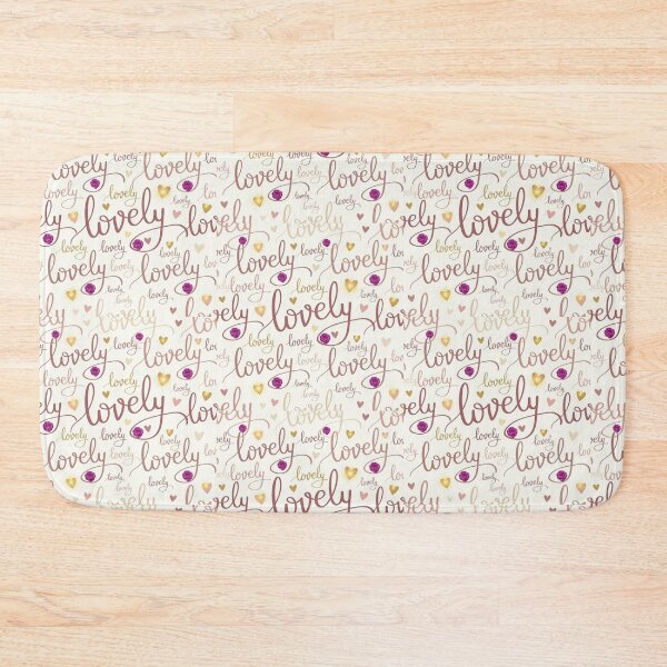 Item preview, Lovely Typography Pattern with Golden Hearts and Roses designed and sold by Dearfashion.