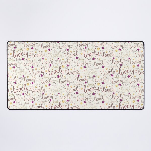 Item preview, Lovely Typography Pattern with Golden Hearts and Roses designed and sold by Dearfashion.
