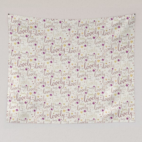 Item preview, Lovely Typography Pattern with Golden Hearts and Roses designed and sold by Dearfashion.