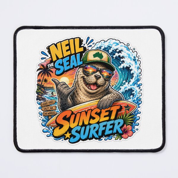 Item preview, Neil the Seal – Ocean Legend on Land designed and sold by Holiday-Hunter.