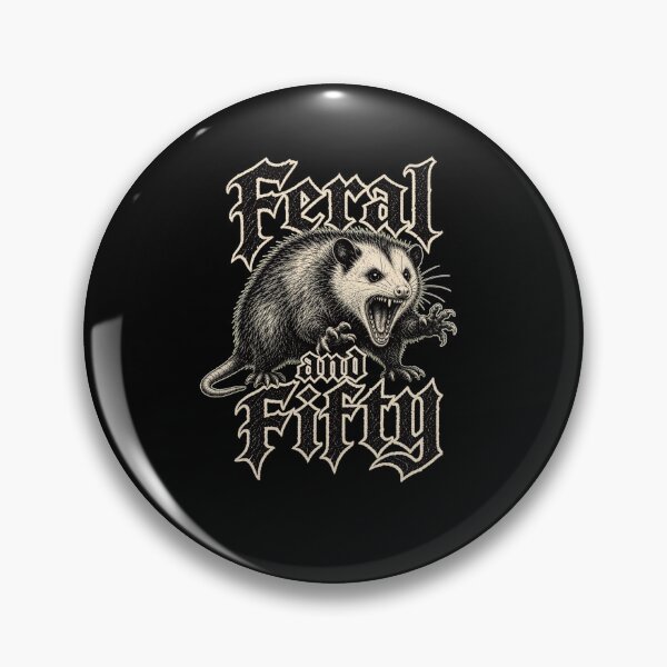 Item preview, Feral and Fifty Opossum Wild Animal Design designed and sold by snowry.
