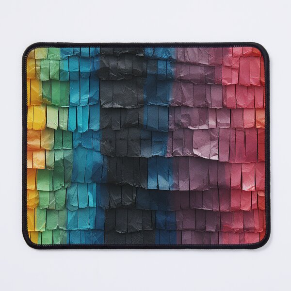 Item preview, Rainbow Paper Fringe Shingles Seamless Photo Texture designed and sold by DigitaICraft.