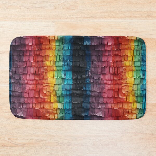Item preview, Rainbow Paper Fringe Shingles Seamless Photo Texture designed and sold by DigitaICraft.