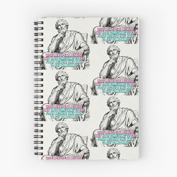 Item preview, Plato Inspired Artwork - Famous Philosophical Quote – “Wise men speak because they have something to say; fools because they have to say something” designed and sold by Donsean22.