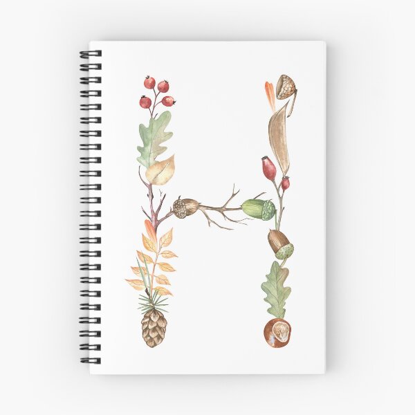 Item preview, Autumn Letter H Monogram designed and sold by Flowersforbear.