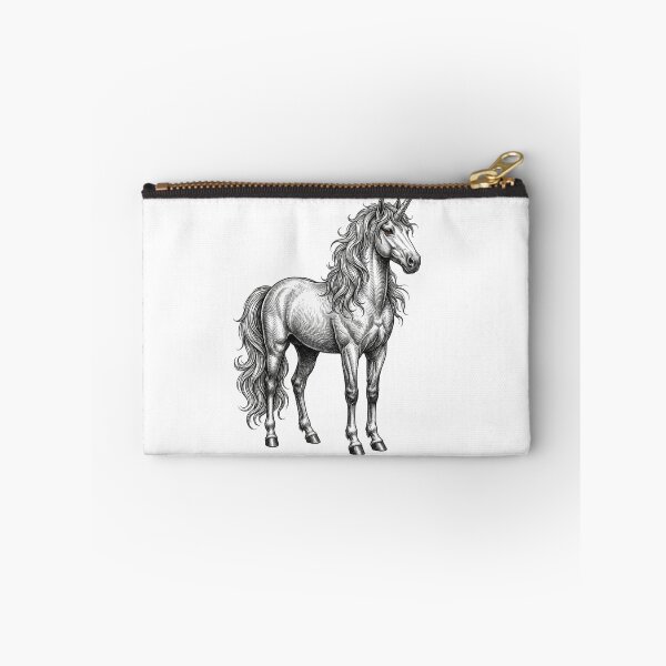 Item preview, Unicorn - Realistic Minimalistic Black and White designed and sold by Minimalisticaly.