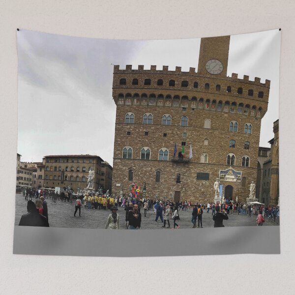 Item preview, Florence Italy - Palazzo Vecchio and Loggia dei Lanzi designed and sold by missioncreek.