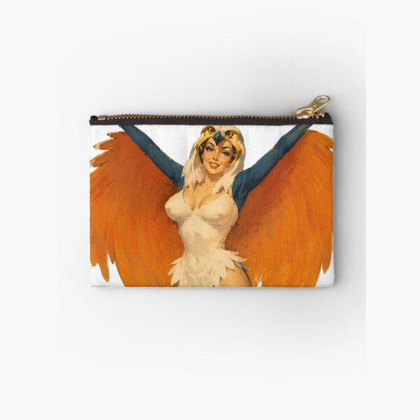 Item preview, Original Harpy Pin-Up Girl | Vintage Fantasy Bird Woman Retro Illustration designed and sold by Cosplayvintage.