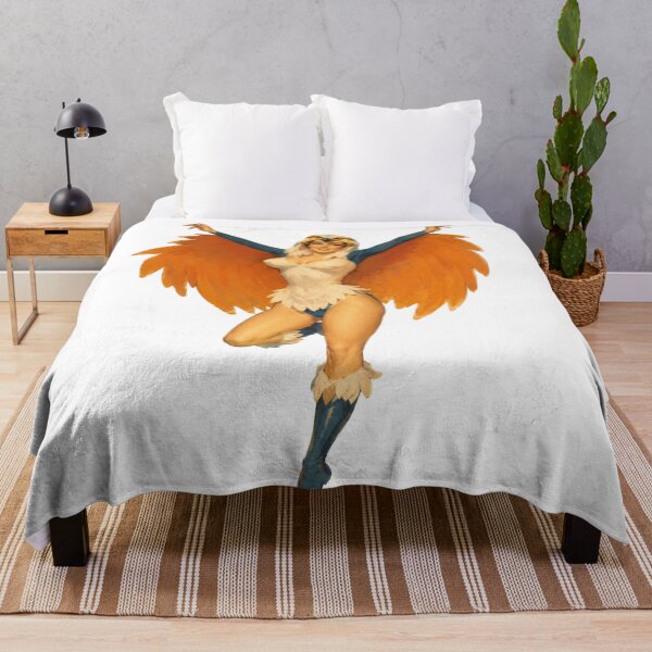 Item preview, Original Harpy Pin-Up Girl | Vintage Fantasy Bird Woman Retro Illustration designed and sold by Cosplayvintage.