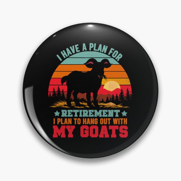 Item preview, Vintage Retro Retirement Plan Hang Out With My Goats - Funny Dad Grandpa Husband Art designed and sold by BendyBeasts.