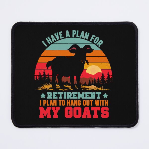 Item preview, Vintage Retro Retirement Plan Hang Out With My Goats - Funny Dad Grandpa Husband Art designed and sold by BendyBeasts.