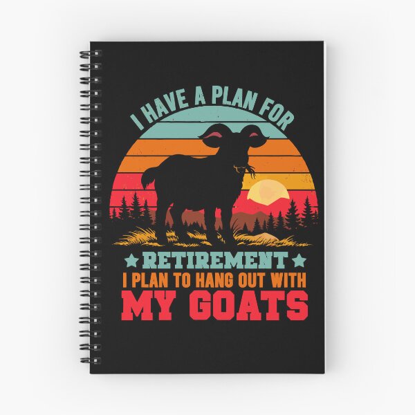 Item preview, Vintage Retro Retirement Plan Hang Out With My Goats - Funny Dad Grandpa Husband Art designed and sold by BendyBeasts.