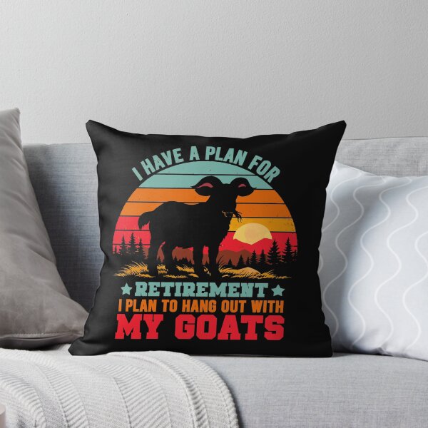 Item preview, Vintage Retro Retirement Plan Hang Out With My Goats - Funny Dad Grandpa Husband Art designed and sold by BendyBeasts.