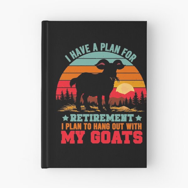 Item preview, Vintage Retro Retirement Plan Hang Out With My Goats - Funny Dad Grandpa Husband Art designed and sold by BendyBeasts.