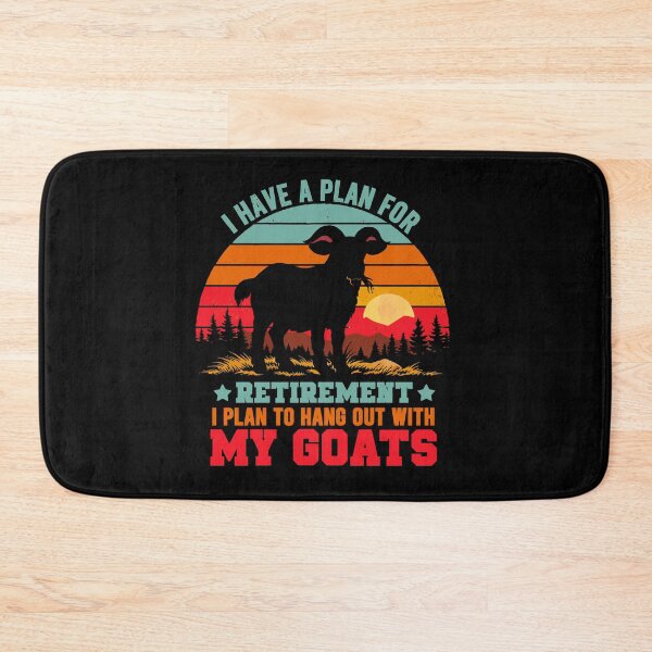 Item preview, Vintage Retro Retirement Plan Hang Out With My Goats - Funny Dad Grandpa Husband Art designed and sold by BendyBeasts.