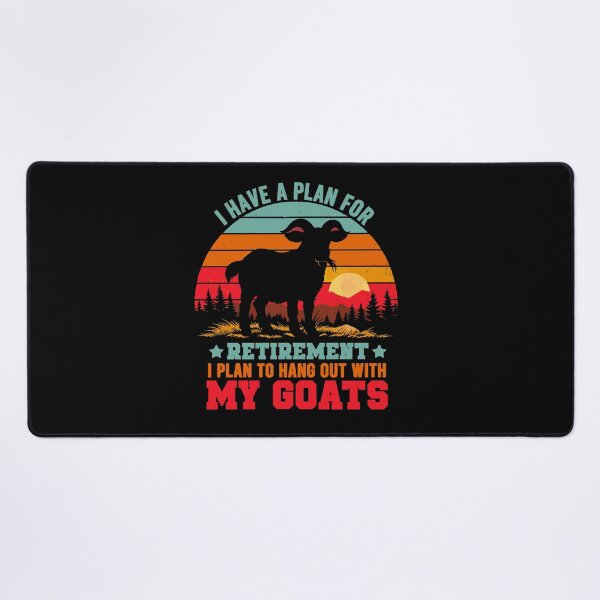 Item preview, Vintage Retro Retirement Plan Hang Out With My Goats - Funny Dad Grandpa Husband Art designed and sold by BendyBeasts.