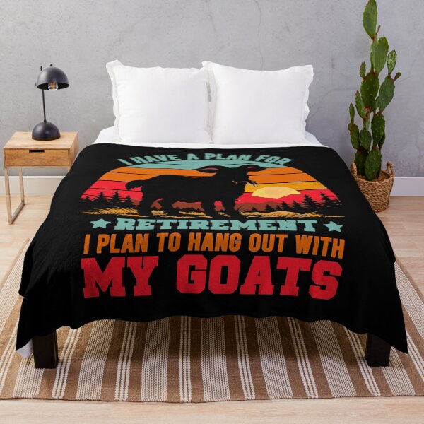 Item preview, Vintage Retro Retirement Plan Hang Out With My Goats - Funny Dad Grandpa Husband Art designed and sold by BendyBeasts.