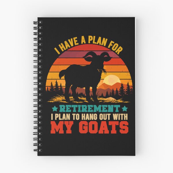 Item preview, Vintage Retro Retirement Plan Hang Out With My Goats - Funny Dad Grandpa Husband Art designed and sold by BendyBeasts.