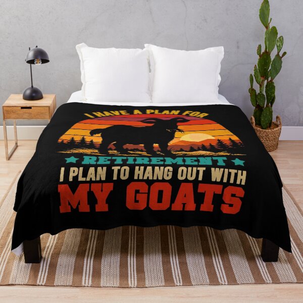 Item preview, Vintage Retro Retirement Plan Hang Out With My Goats - Funny Dad Grandpa Husband Art designed and sold by BendyBeasts.