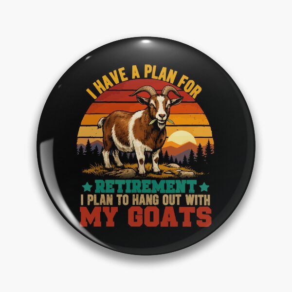 Item preview, Vintage Retro Retirement Plan Hang Out With My Goats - Funny Dad Grandpa Husband Art designed and sold by BendyBeasts.